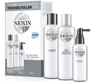 Nioxin - System Full Kit 1 - Cleanser 300ml, Revitaliser 300ml, Scalp Treatment 100ml (NEW)