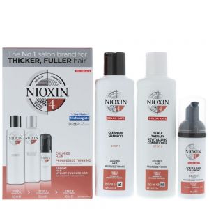 Nioxin - Trial Kit System 4 - Cleanser 150ml, Revitaliser 150ml, Scalp Treatment 40ml (NEW)