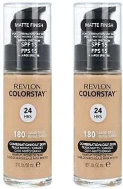 Revlon - ColorStay Combination/Oily Skin - 180 Sand Beige - Pack of 2